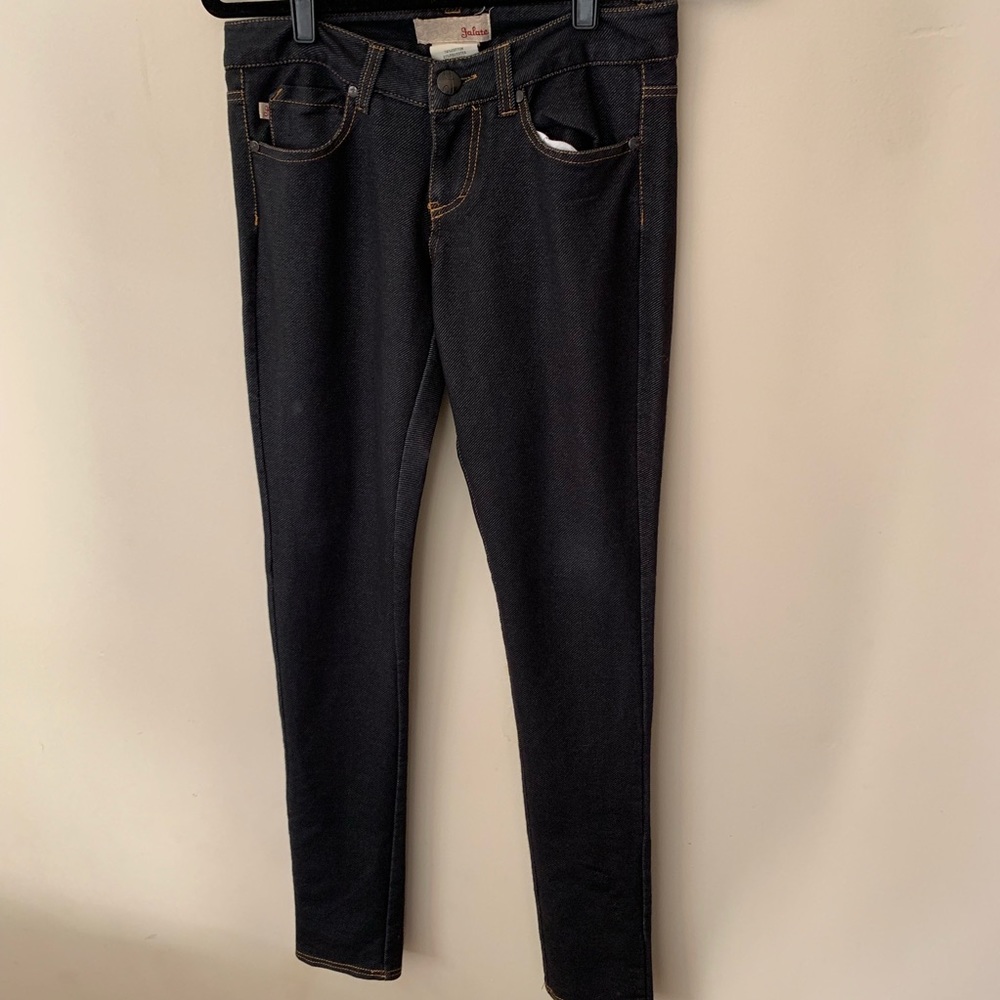 💙 Dark Jeggings w/ Pockets (zipper issue)